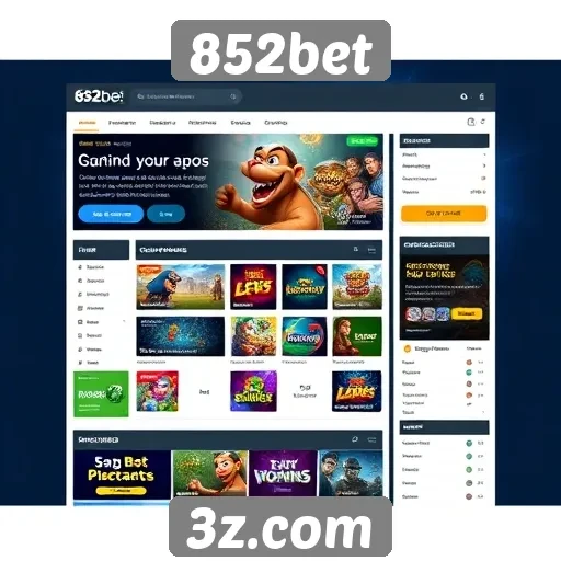 Facilidade de uso da interface do site 852bet